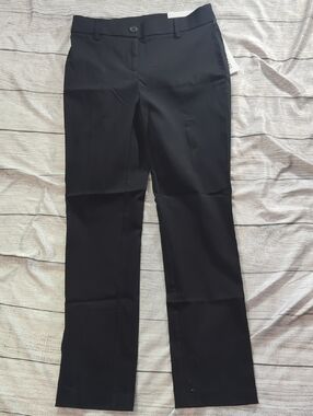 Rafaella Black Straight-Leg Women's Dress Pants